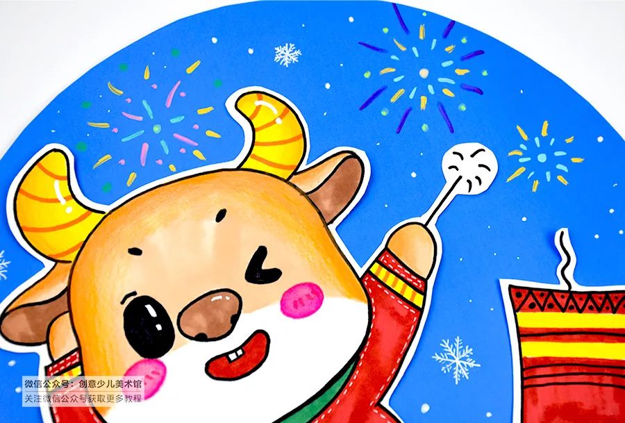 新年彩铅画两幅_晶羽科技