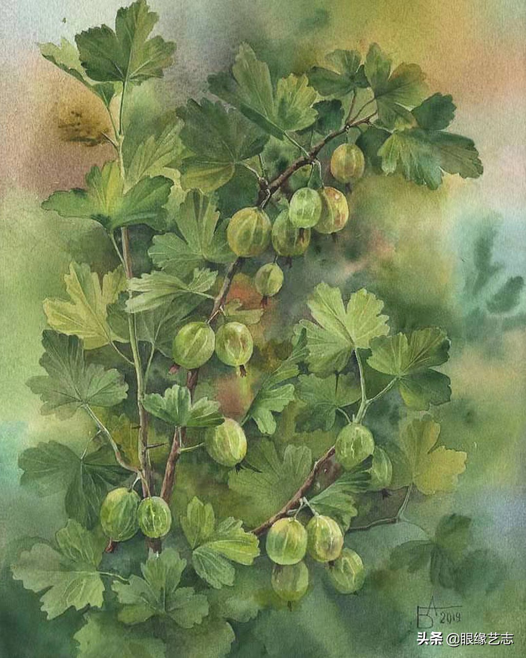 流年梦境，四季繁花。水彩伊人，临芳而画