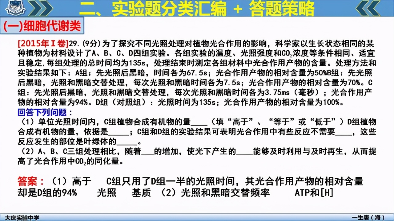 2021高考生物复习：近8年来高考生物全国卷实验题超热考点汇总