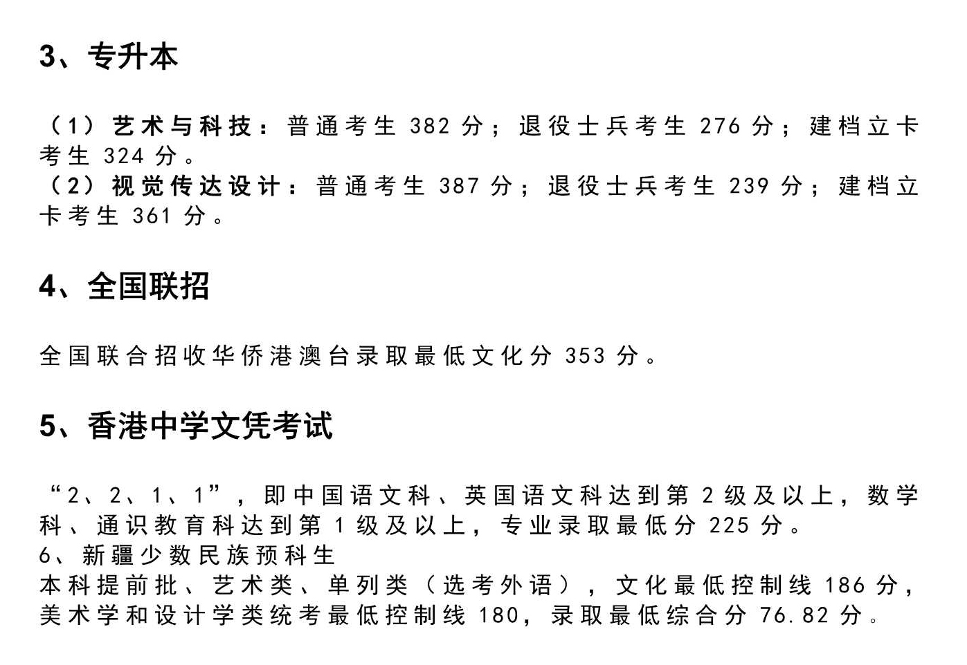 2022美术艺考 全国重点美术学院2021年高考文化录取分数线