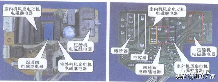 空调主板电磁继电器的结构和故障检修