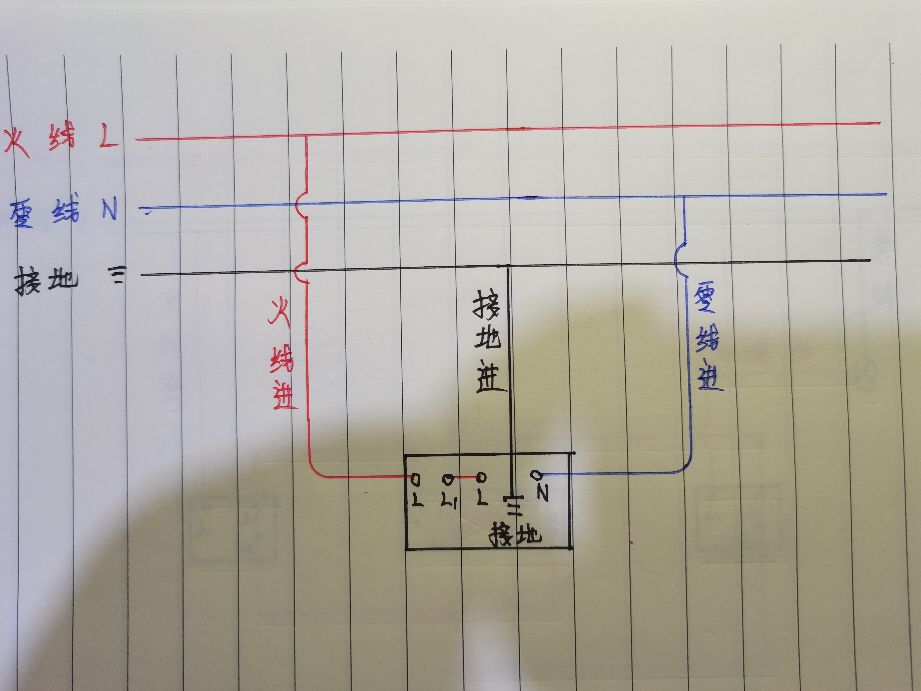 家用开关插座接线图，需要的拿走