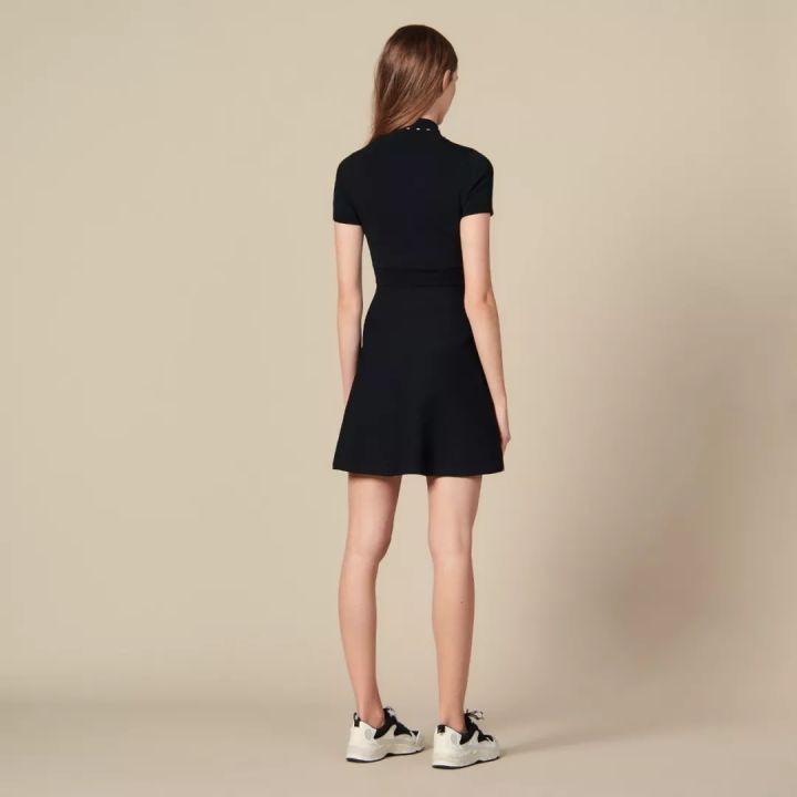 法国小众轻奢品牌sandro经典款小黑裙，外贸原单售价125元起
