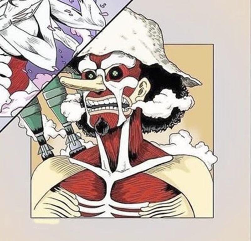 海贼王化身进击的巨人，不仅霸气十足，而且十大巨人一点儿不违和