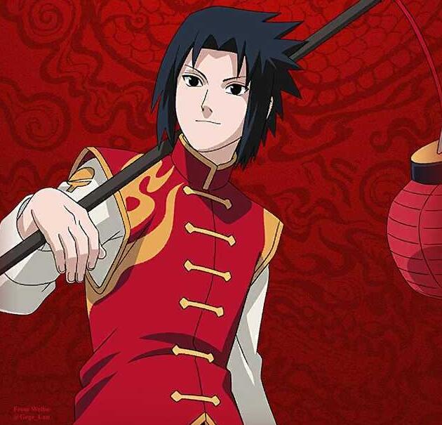 火影:角色集体给大家送新春祝福,红的颜值有点高,佐助终于笑了