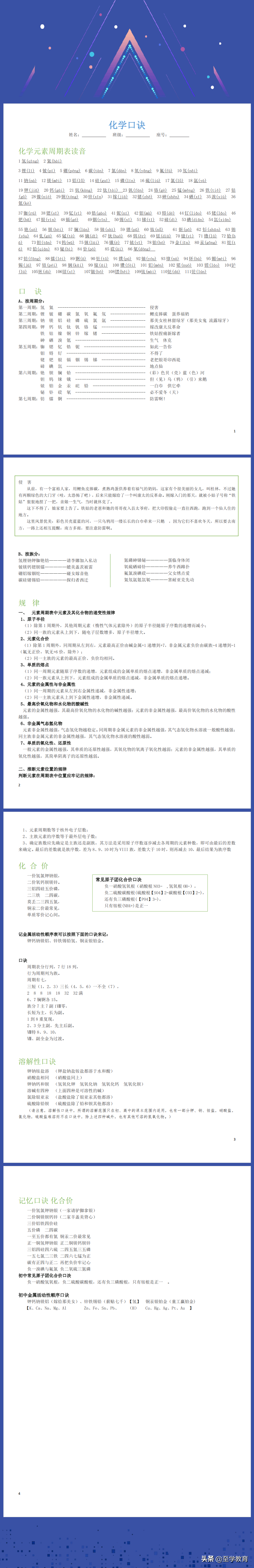 氮怎么读（强烈建议初学化学者打印该文档）