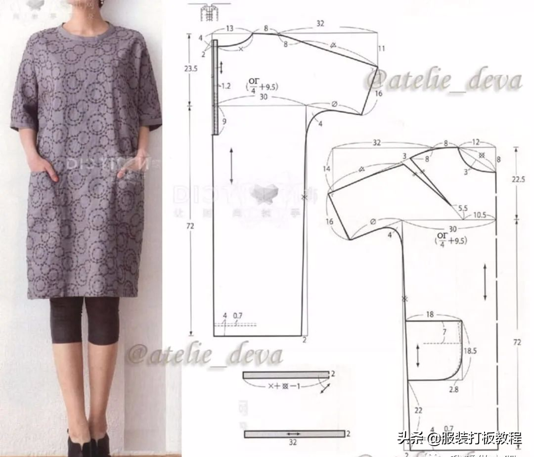 9款半身裙和连衣裙的裁剪图才智服装