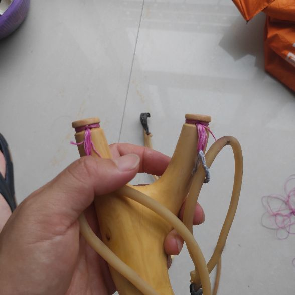木头弹弓上皮筋的完美方案