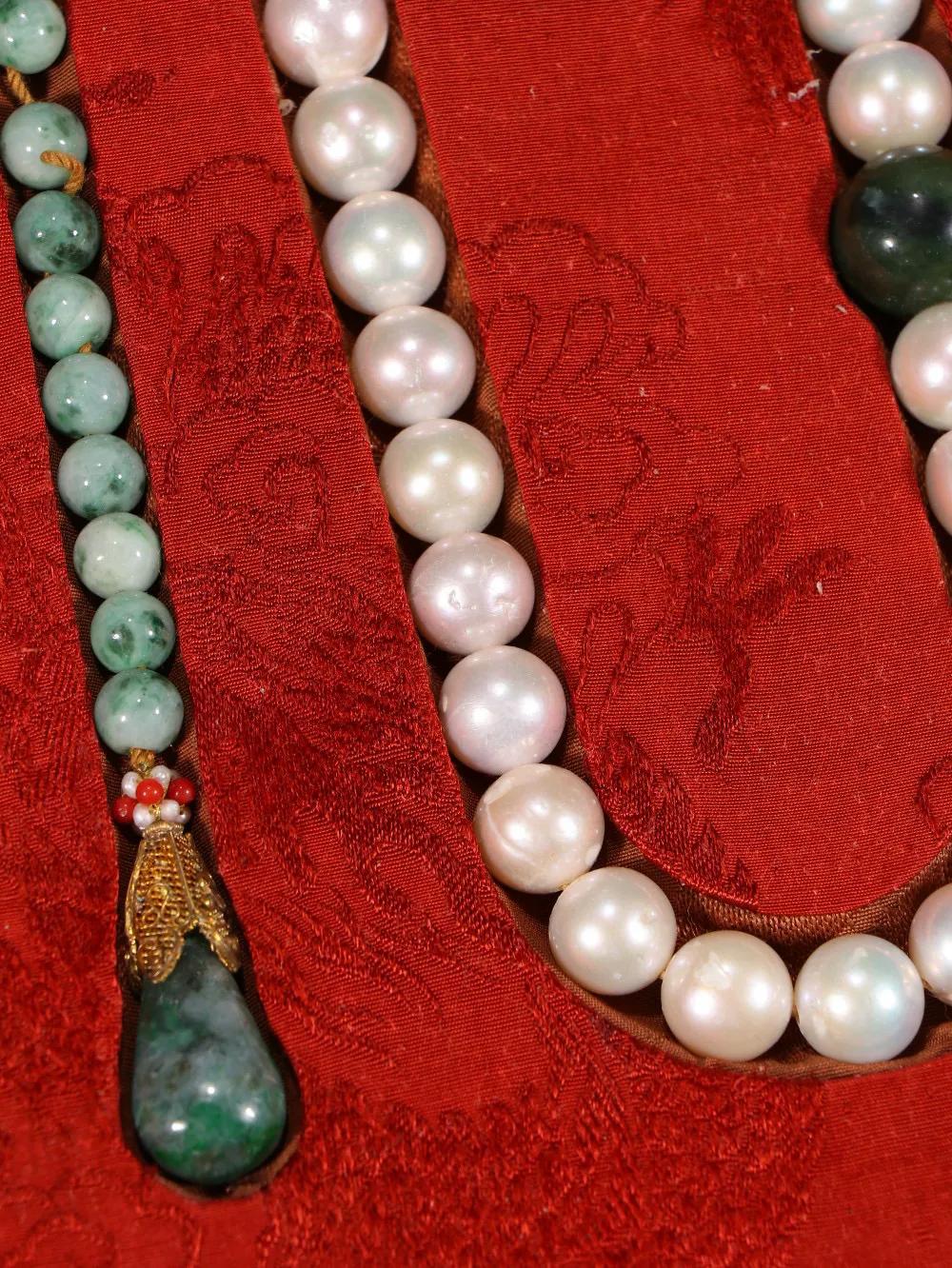清代:「老翡翠108颗朝珠」(女士手串多少颗珠子好1.5) 第23张