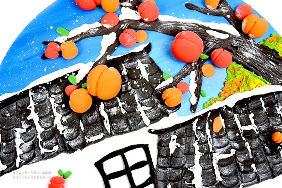儿童画教程｜秋季主题创意手工课程《小镇的秋天》