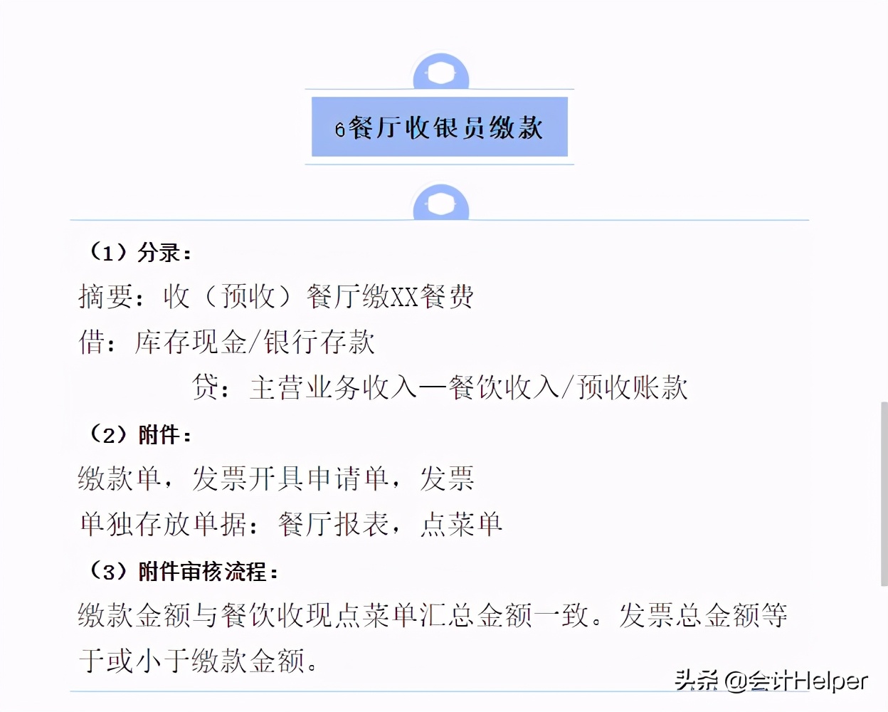 完整版！餐饮行业会计分录，拿去备用