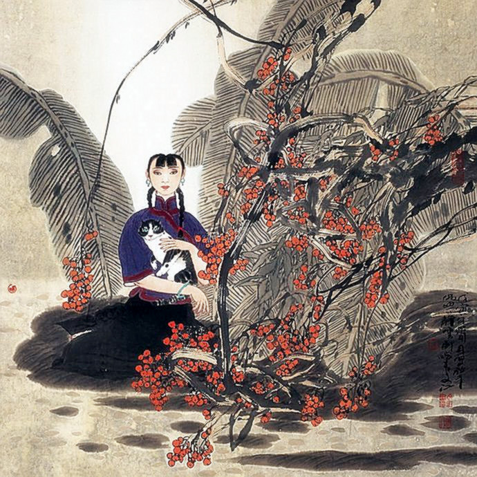 雅俗共赏 幻我两忘——著名画家​于文江笔墨再现东方女性群像