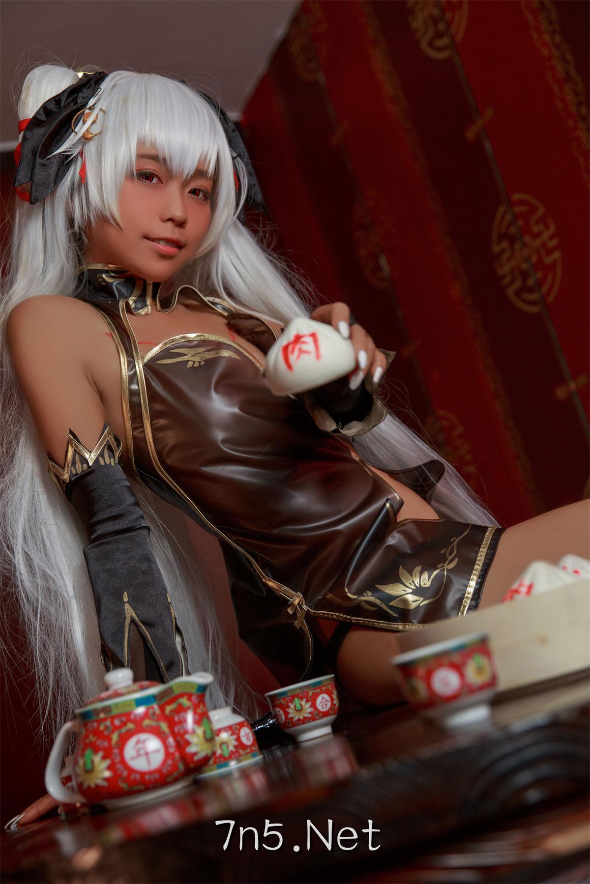 G44不会受伤 NO.024 褐色旗袍娘[18P-58MB]