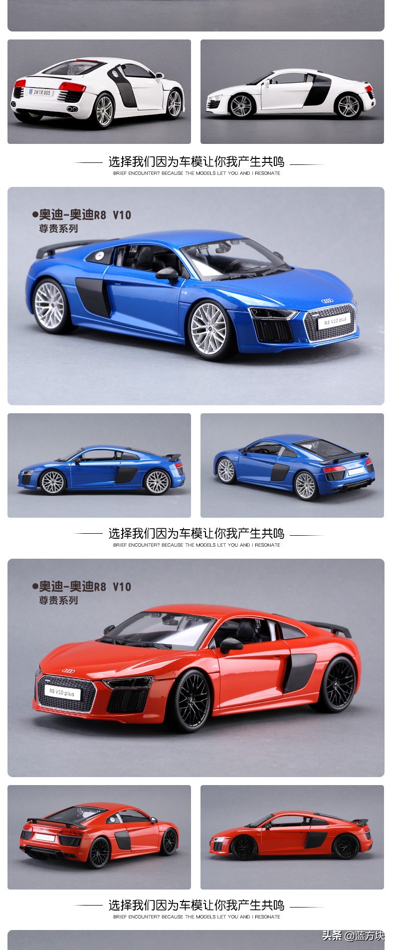 奥迪R8GT跑车引燃年轻人的热情——1：18 仿真合金汽车模型