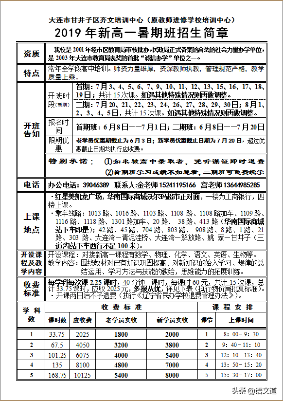 大连市甘井子区齐文培训中心，孩子补习一定不可错过的好去处