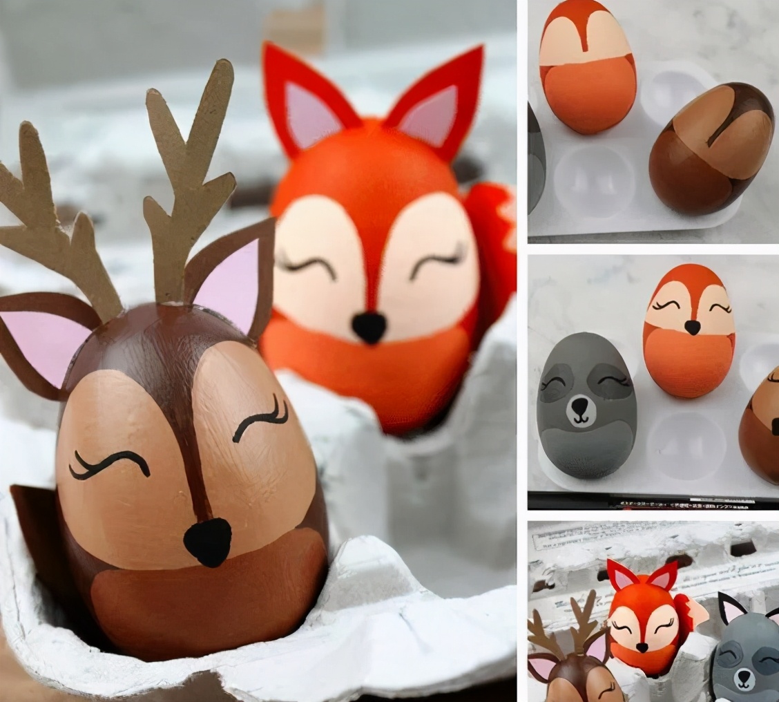 鸡蛋画画(在鸡蛋上画画,充满童趣,大人孩子都喜欢,diy创意手工)