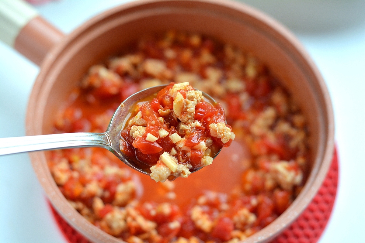 番茄肉酱意面的家常做法，低脂开胃有滋味，没那么多讲究还挺香