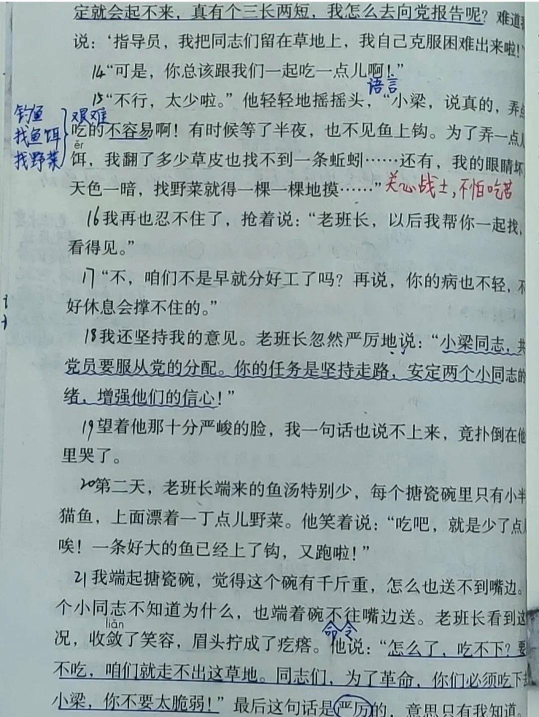 六年级语文上册十五课《金色的鱼钩》课文笔记，自主预习的好帮手