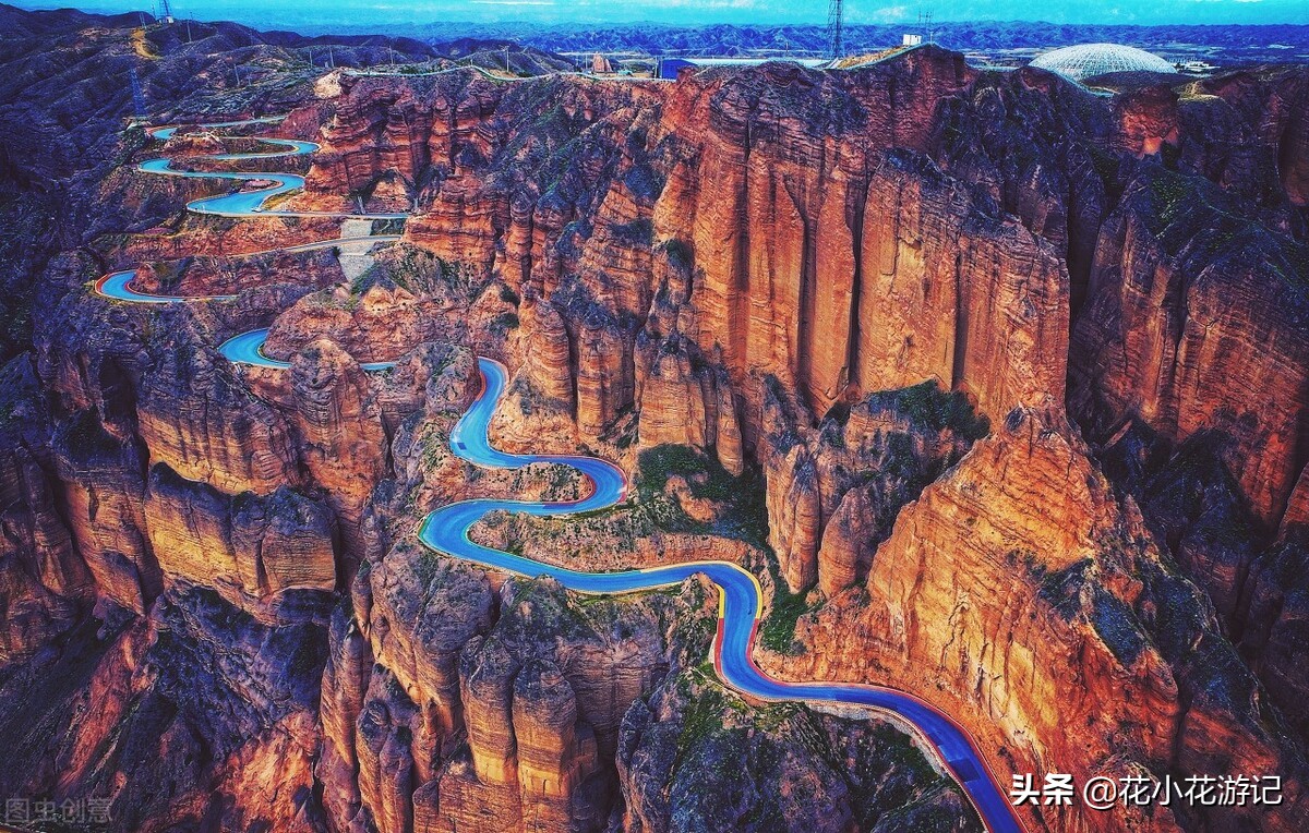 一张导航图自驾游黄河，全程6100多公里，从入海口到约古宗列
