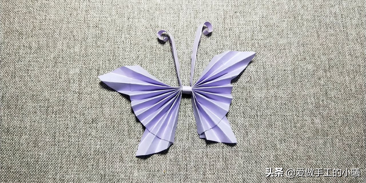 小蝴蝶折纸教程图解，可爱又好折，快学起来教小朋友哦