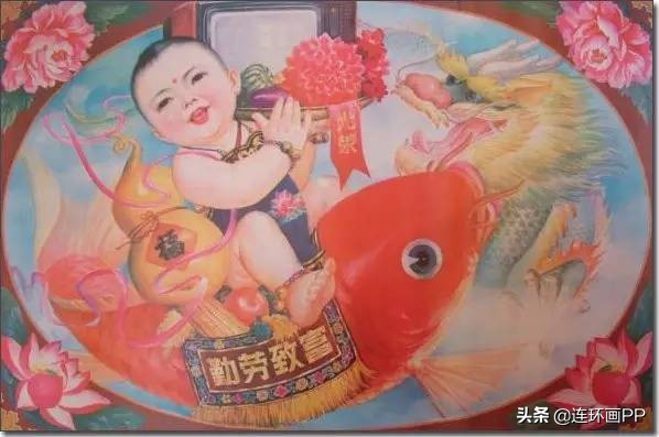 「招财纳福」年年有鱼的娃娃年画大集合，太萌太可爱了