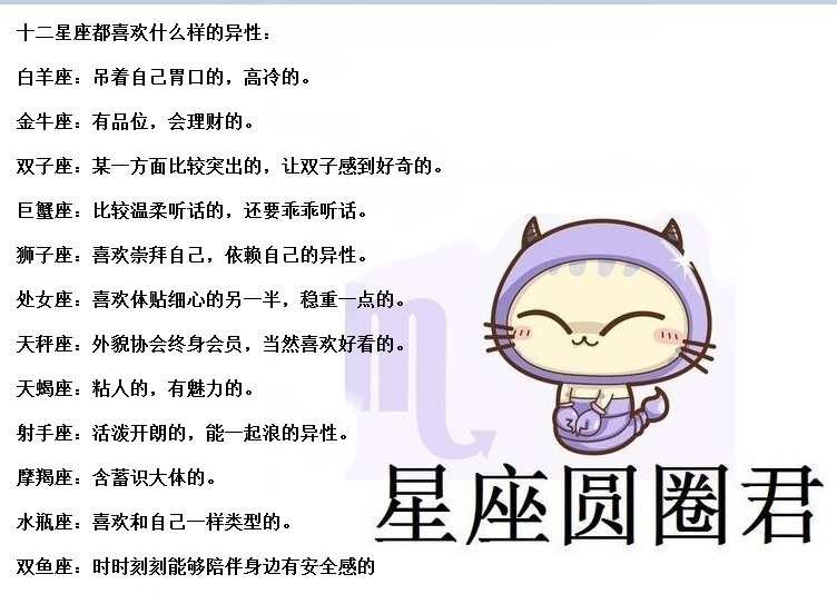 十二星座喜欢什么样子的异性，十二星座花心到几时，处女座没救了