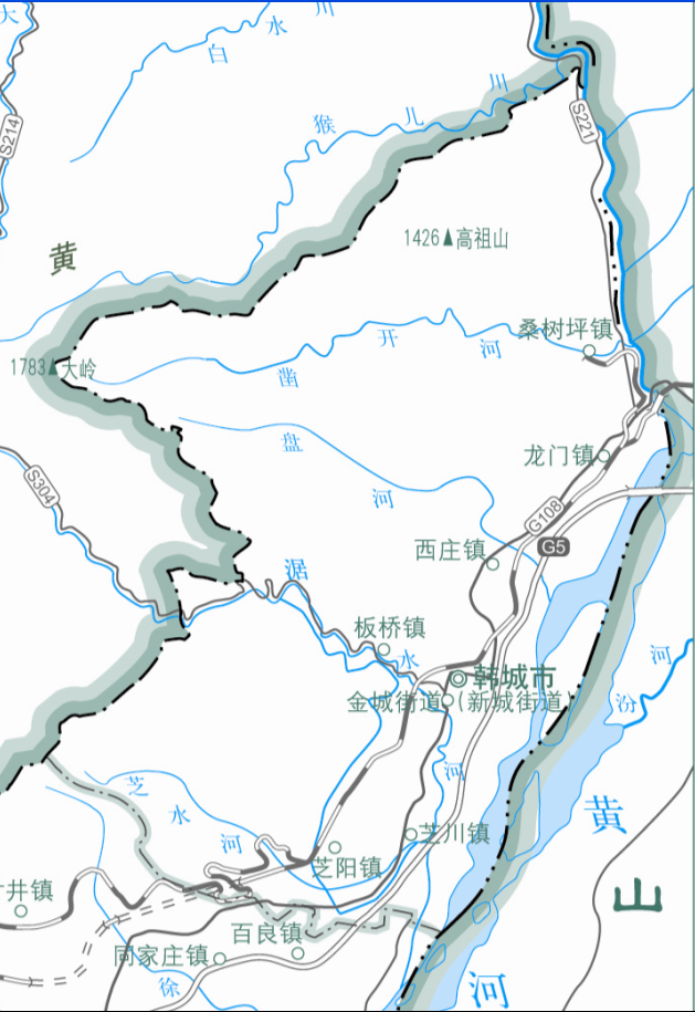 陕西省计划单列市韩城市概况,副地级市