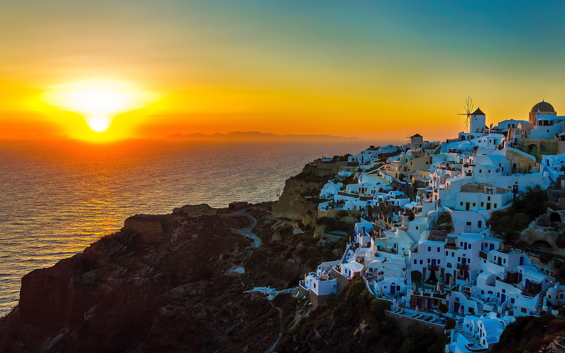 希腊旅行，有一种蓝叫爱琴海，有一种日落叫圣托里尼