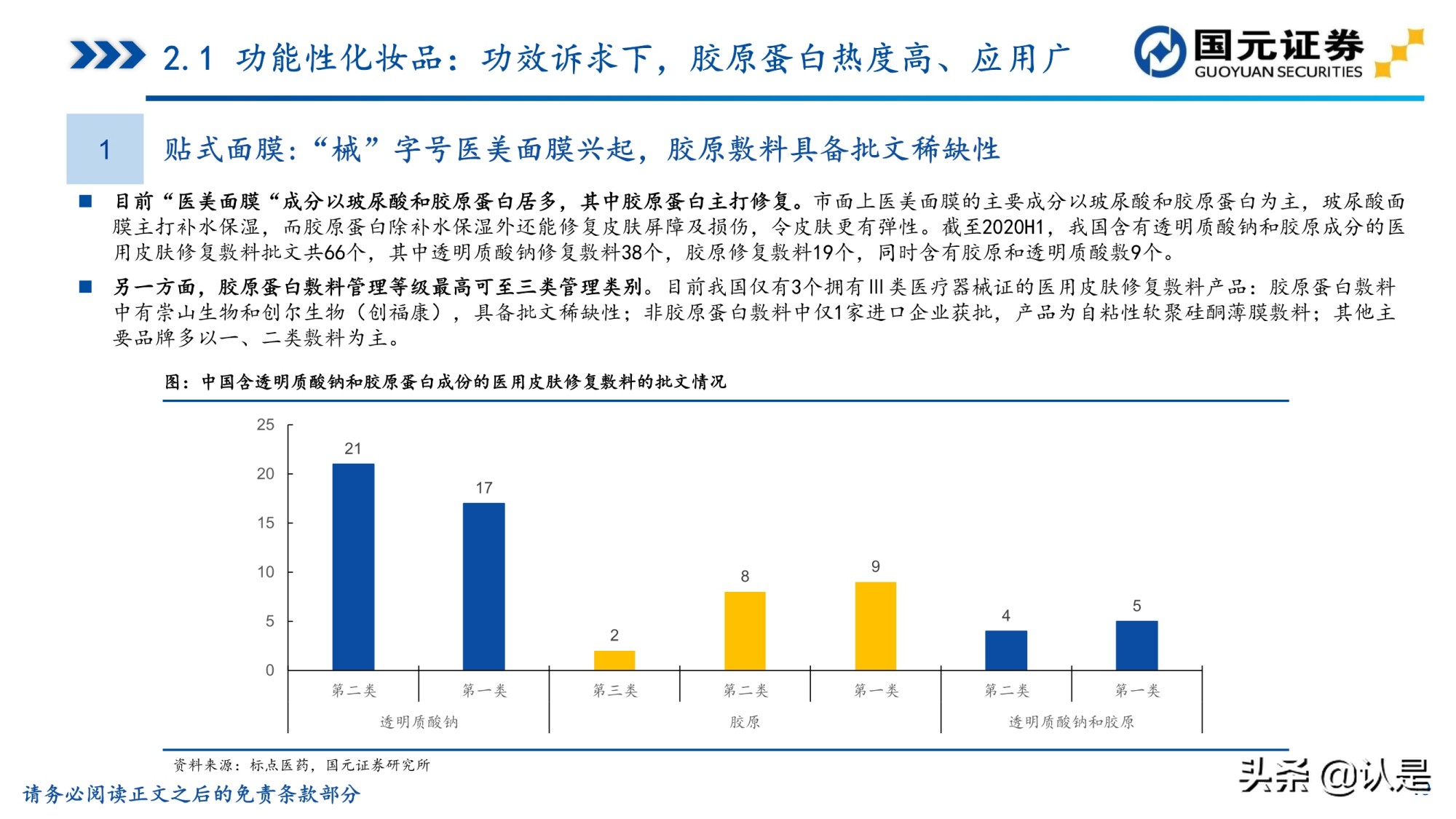 胶原蛋白行业研究报告：胶原蛋白风起，颜值经济应用正当时