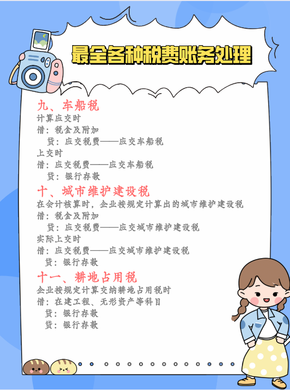 干货满满！最全各种税费的账务处理，你都了解了吗？快快收藏吧
