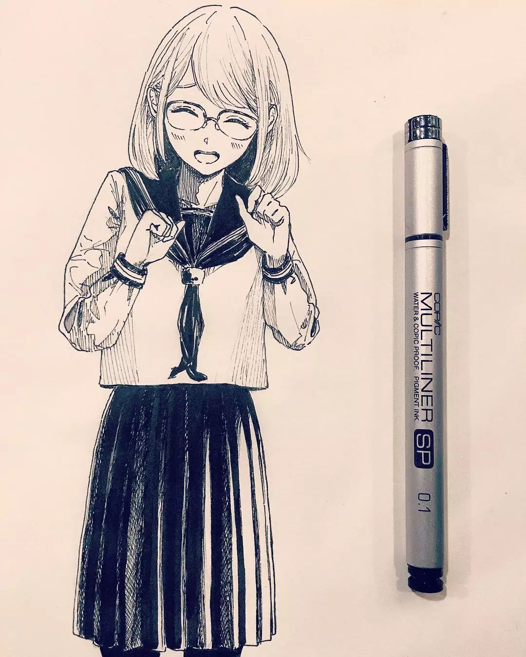 临摹完这组动漫插画,老师再也不用担心我画不好!