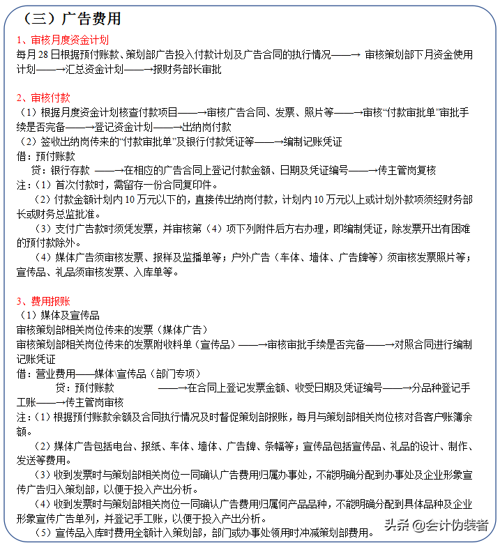第一次见！11大财务岗位工作内容及其流程图全总结，厉害哦