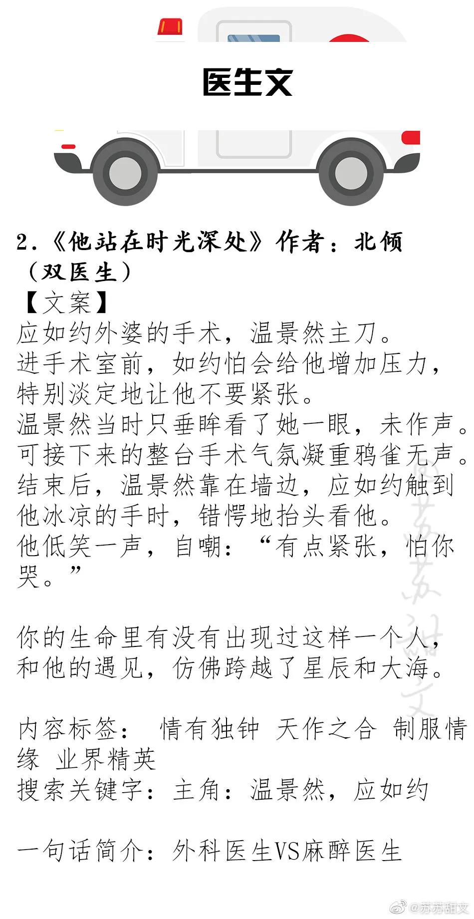 精选！高质量医生文系列，《你是我的小确幸》《他站在时光深处》