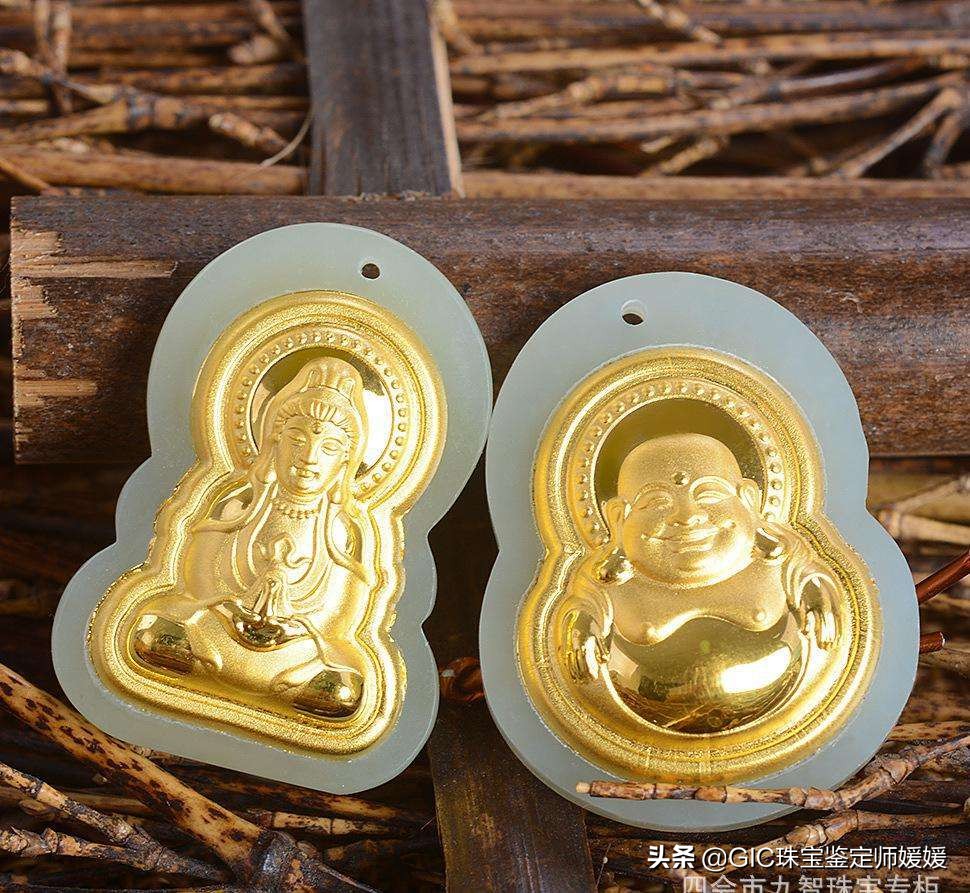 买首饰需要谨防买到这样的金镶玉挂坠，中奖套路多，价格真的不高