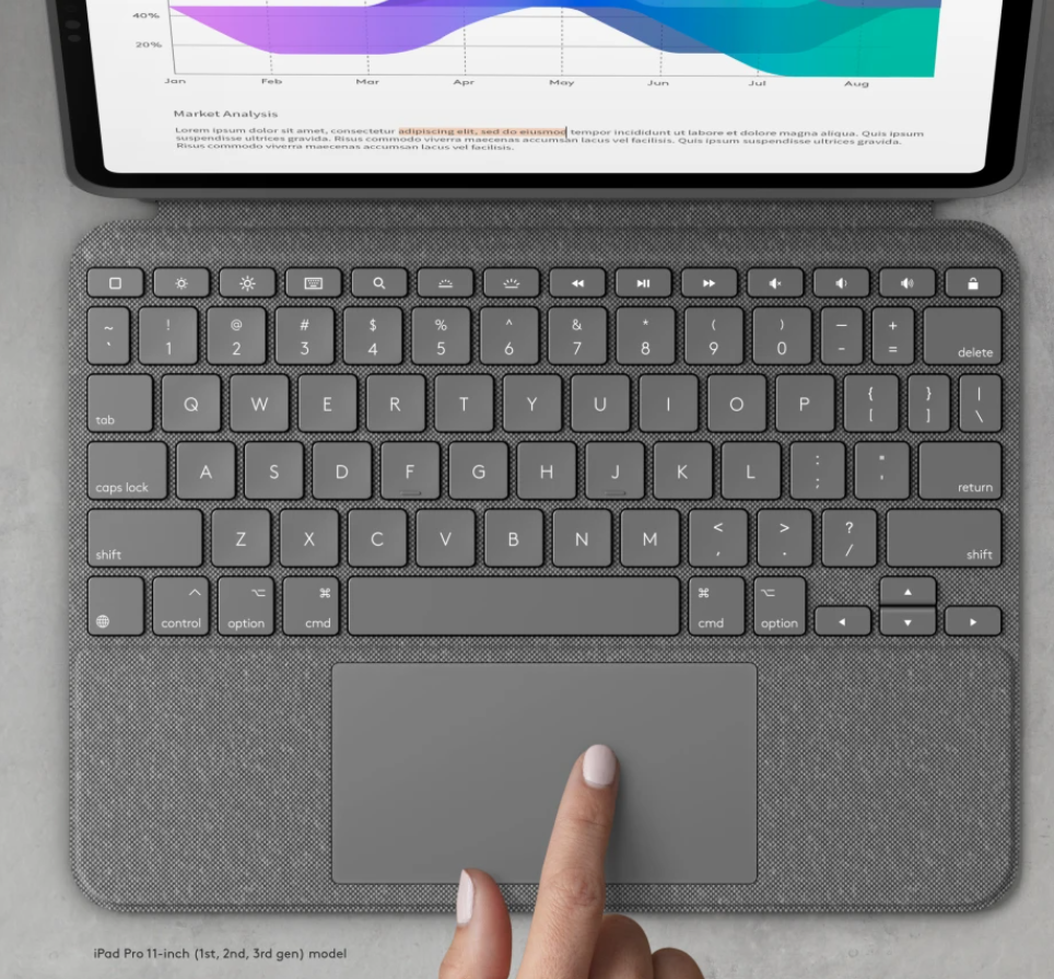 罗技为苹果 iPad Pro 5 推出 Combo Touch 键盘保护套，1488 元