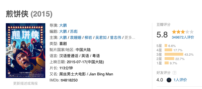 5部烂片，票房都还上10亿了，鹿晗上榜！你给贡献票房了吗？