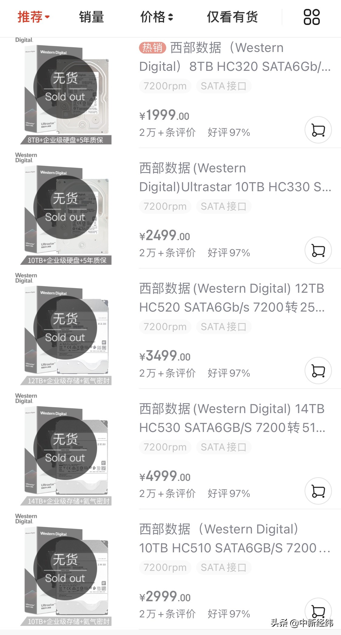 疯狂的硬盘：3天狂降2000元，有人投300多万被套牢