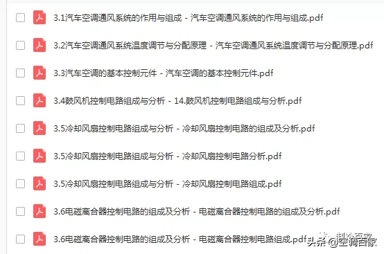 制冷空调专业高校课程集：汽车空调维修 （2套）