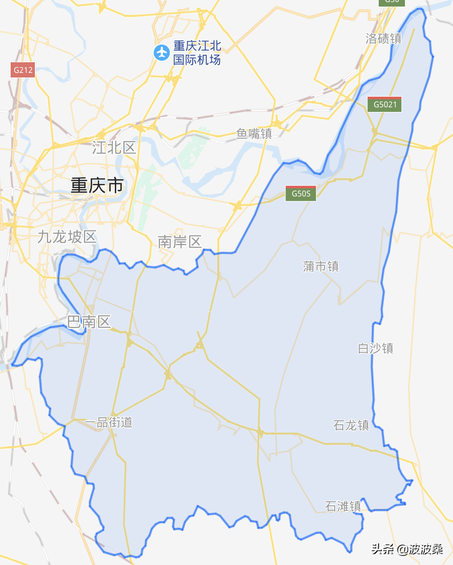 的只有一个"巴掌"大的区域,也是2号线和3号线唯一搭上巴南的地方,交通