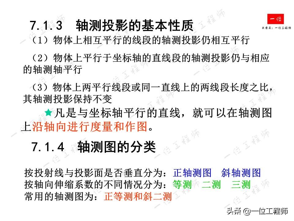 画法几何，轴测图的画法，52页内容讲解轴测图的绘制，值得保存