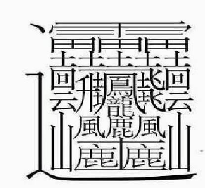 笔画最多的字512画(中国汉字笔画最多的汉字，你认识几个)