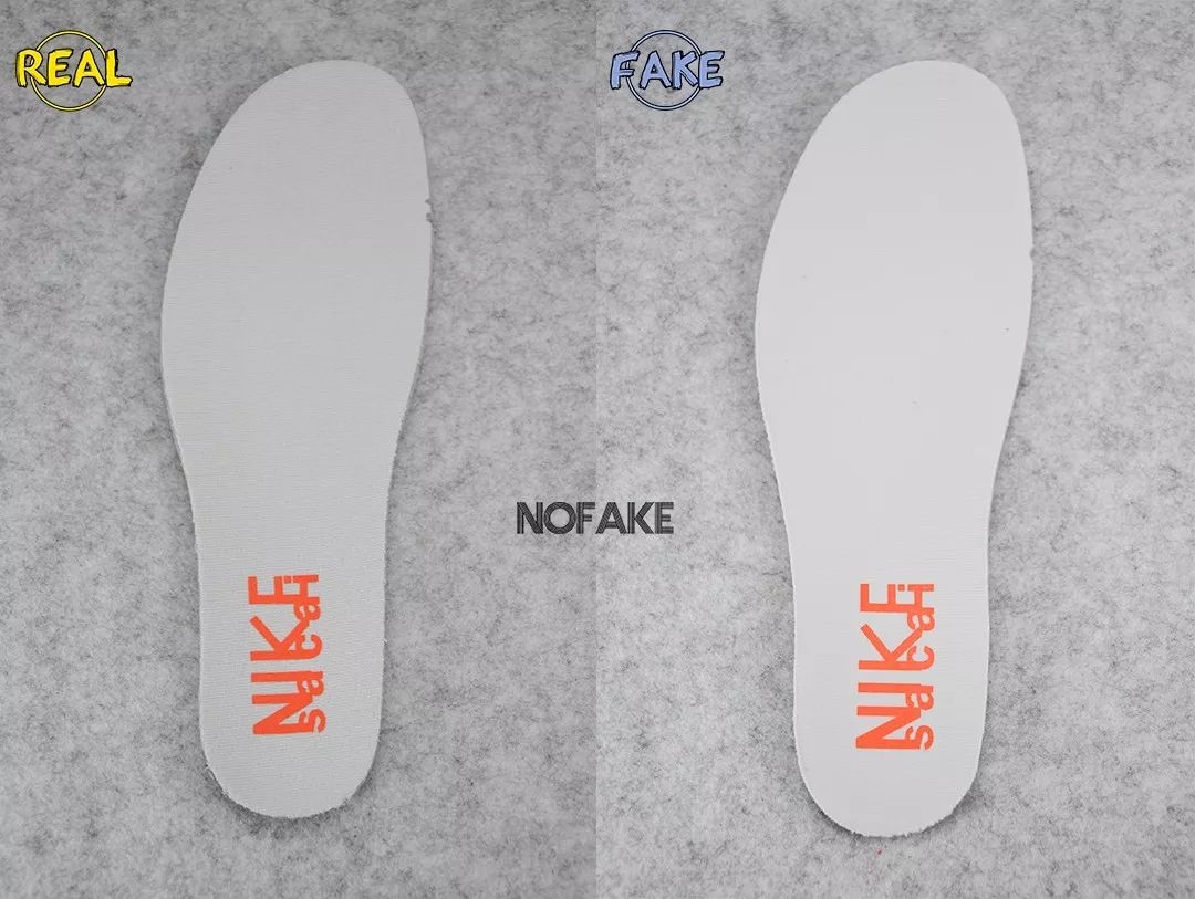 sacai x Nike LDWaffle 真假对比