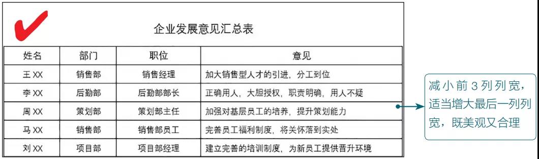 Word表格的常用基本操作