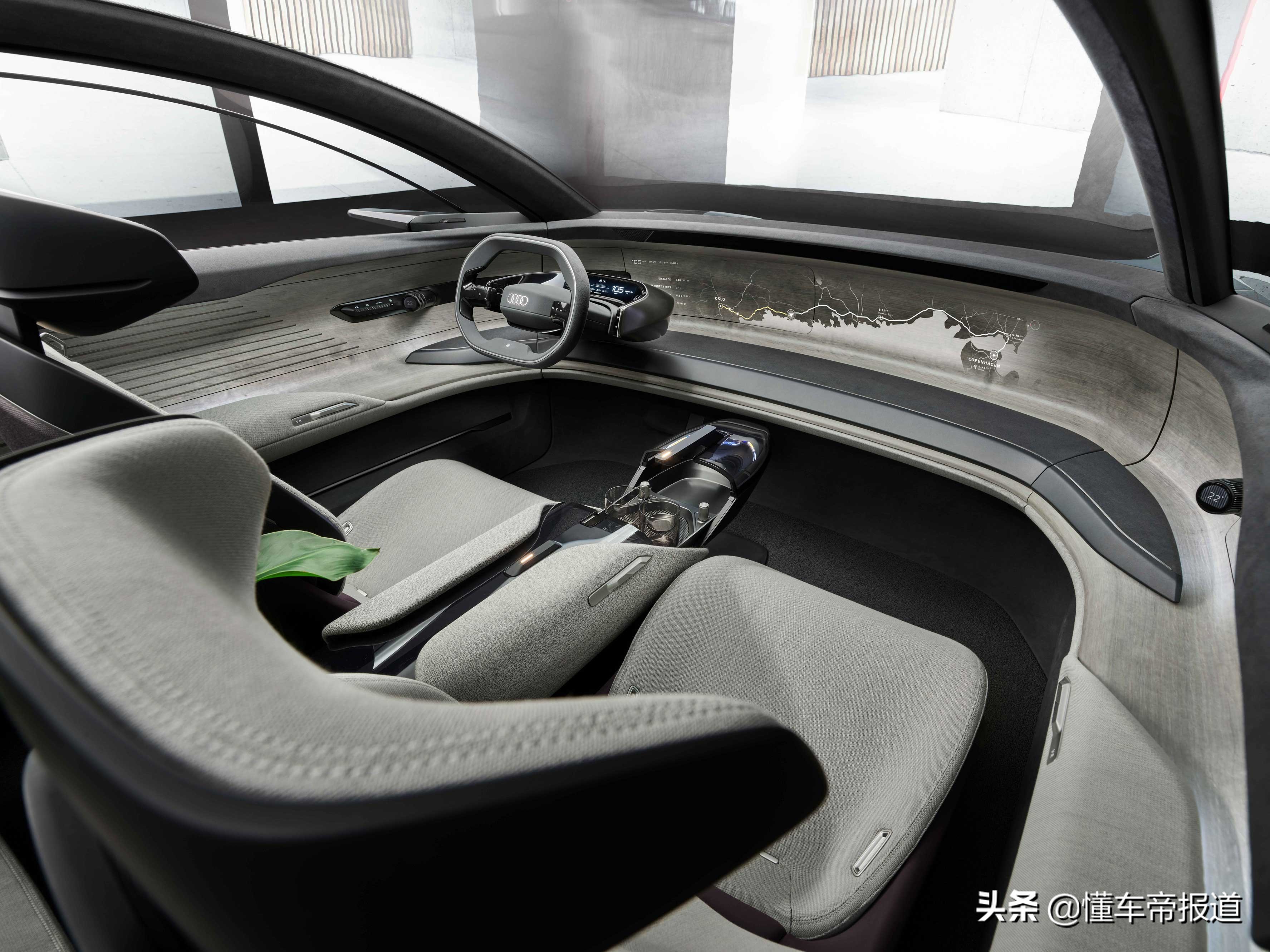 新车 | 续航750公里、车长超A8L！奥迪grandsphere概念车国内首发