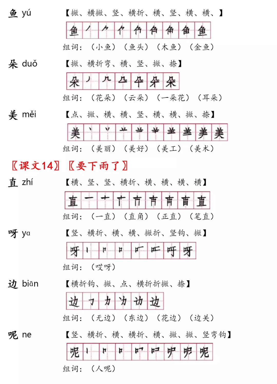 非文念什么（部编版一年级语文下册生字注音）