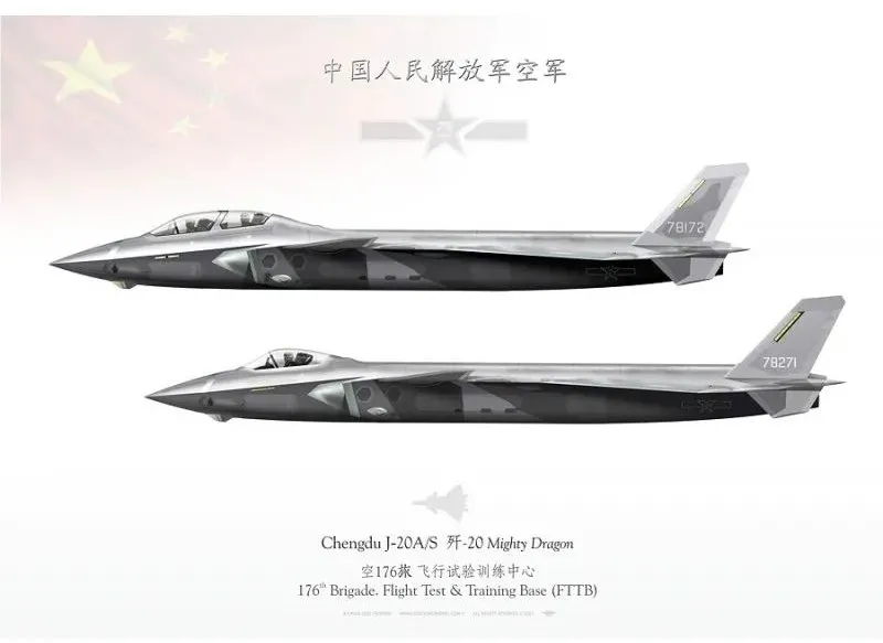 央视曝光！歼-20“一拖四”概念，未来空战中的歼-20将如何作战？