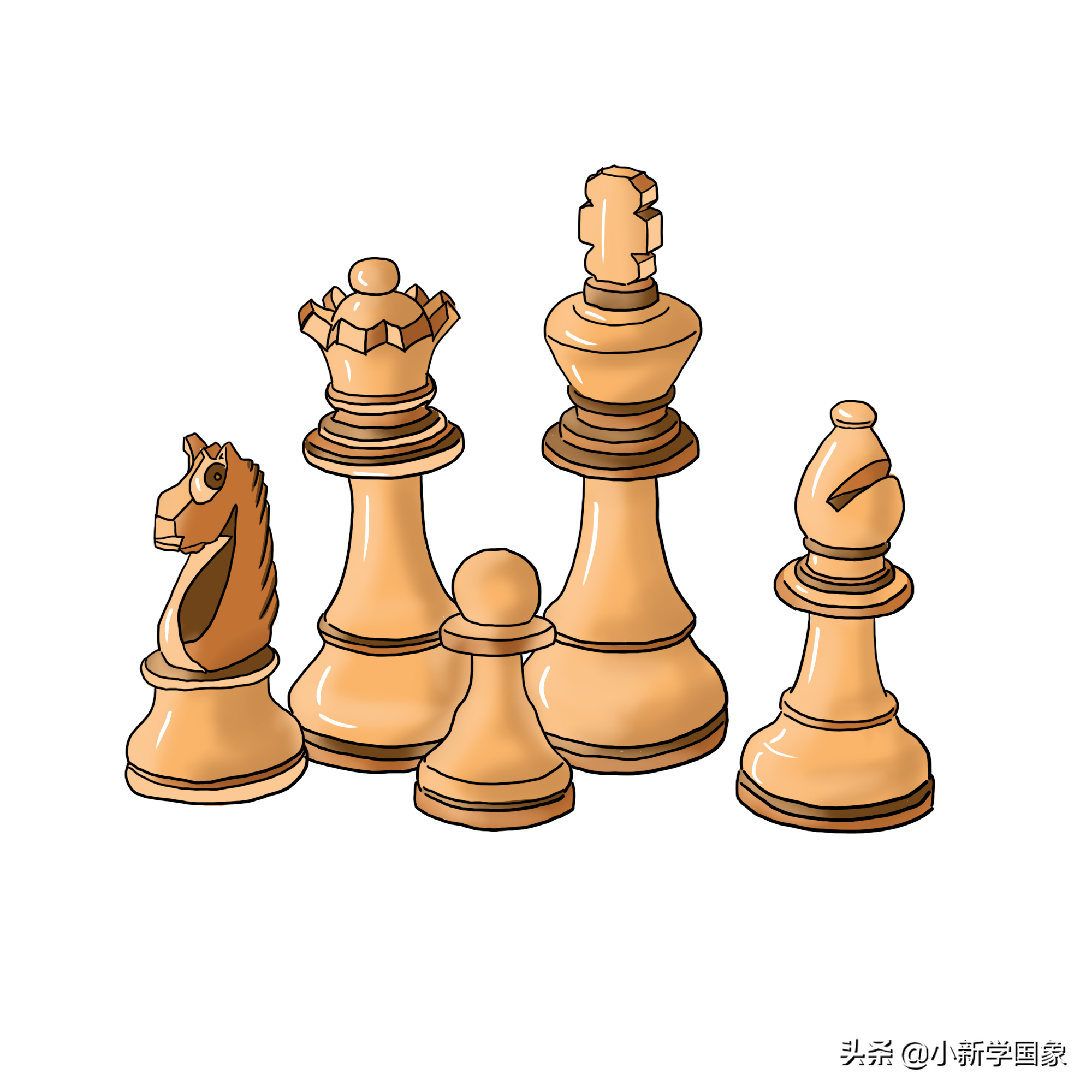 两个象棋的象的表情图片