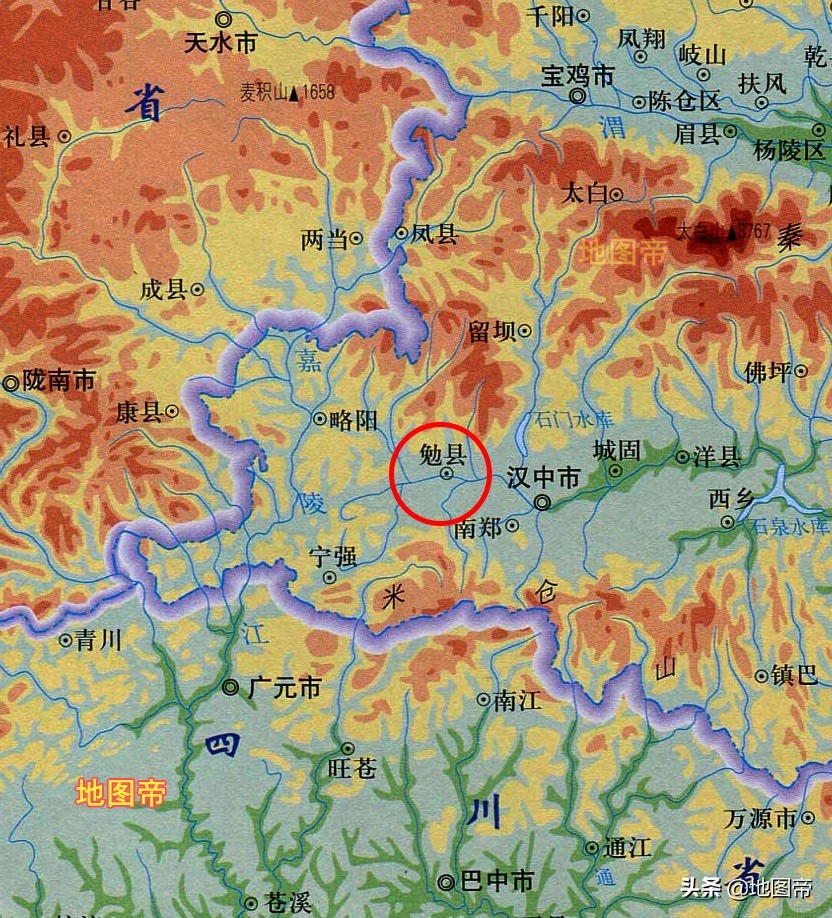 从诸葛亮去世后葬定军山可知