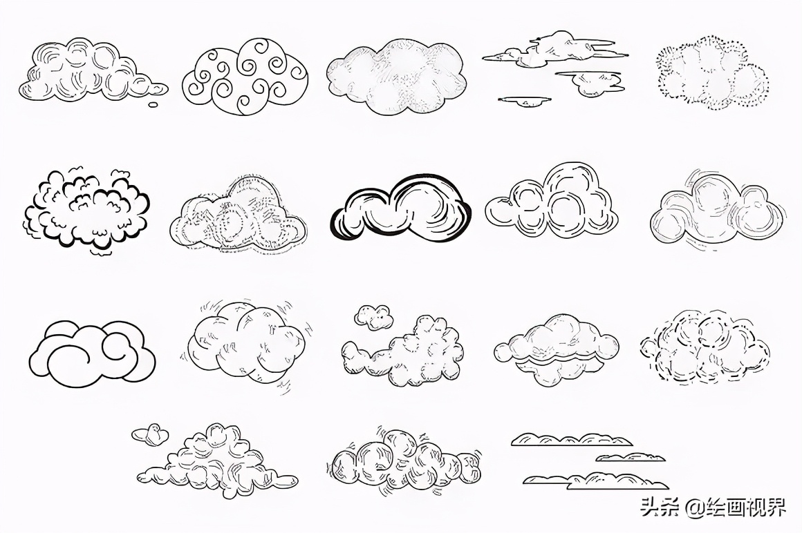 从线条到结构,手把手教你画祥云,收藏起来临摹学习