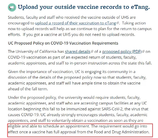 JHU仅接受三种FDA批准疫苗，中国学生入学后是否要重打？